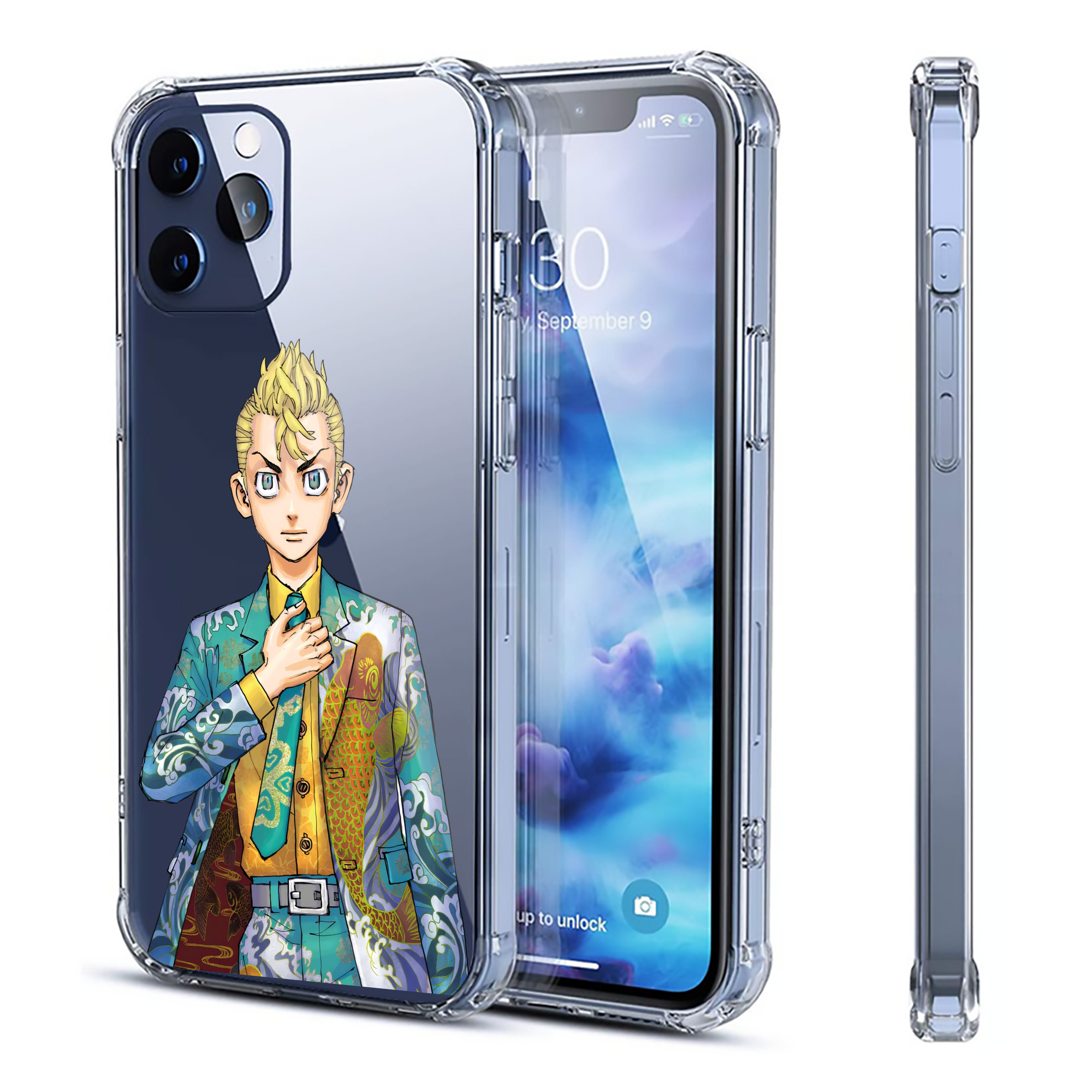 （画像用） 東京リベンジャーズ Tokyo Revengers 【iPhone 12シリーズ対応】透明スマホケース（クリアソフトケース）